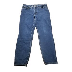 Good American Always Fits Jeans Women's Size 14-18 Dark Wash Stretch (32×27.5)